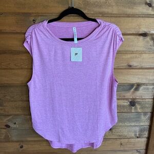 Fabletics NWT Dry Flex Tunic Pink Sunset Heather Tank Sz M